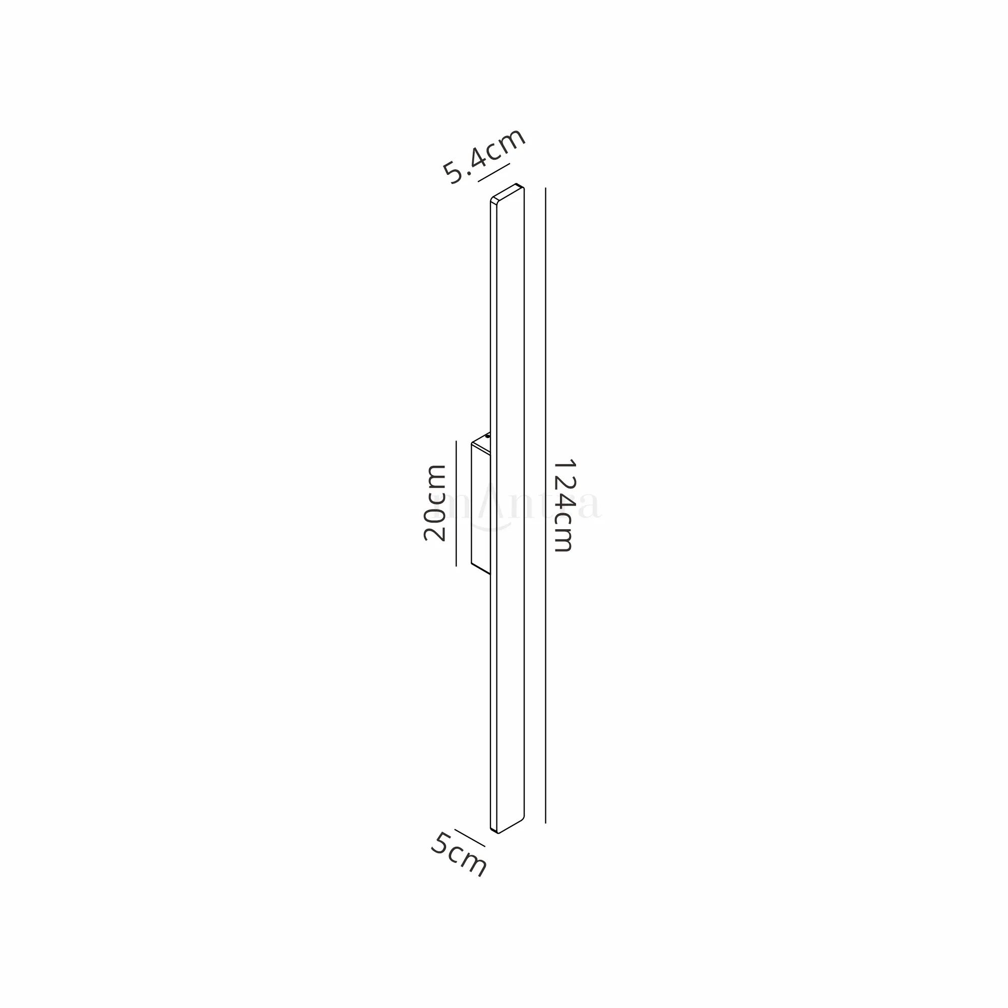 Lotus Wall Lamp 18W LED IP54 White M7990  Mantra Fusion Lotus